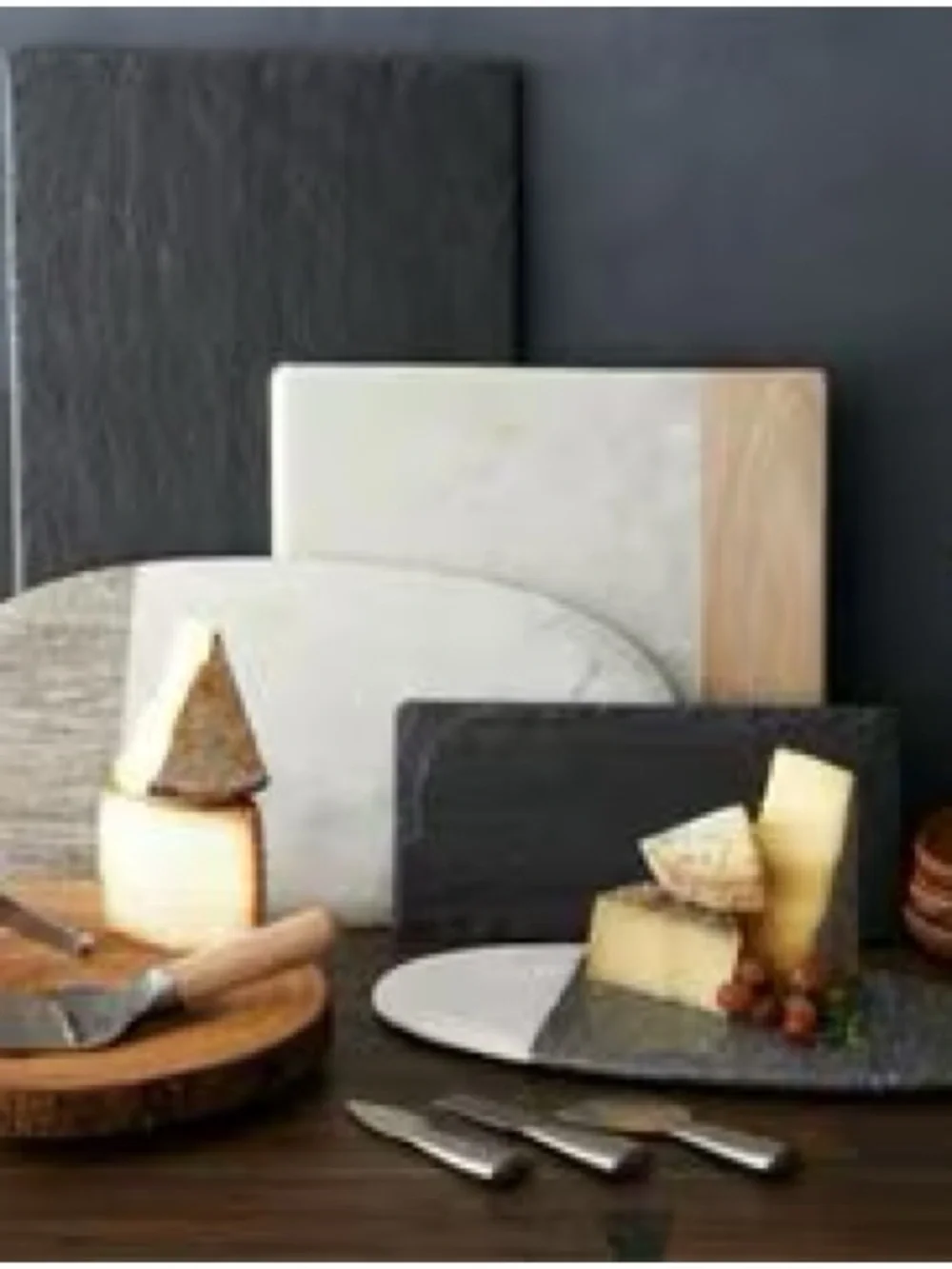 Crate & Barrel Two-tone marble and stone serving board. Retails $90 NWT